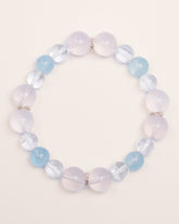 Whispers of the Sky - Blue Chalcedony & Aquamarine Serenity Bracelet
